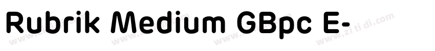 Rubrik Medium GBpc E字体转换